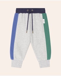 Huxbaby - Colour Block Splice Trackpants - Babies-Kids