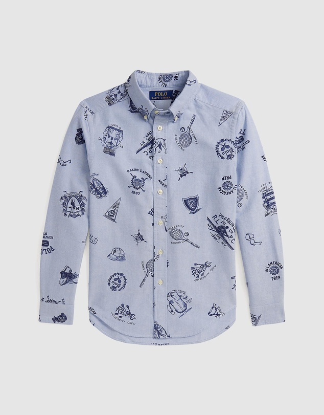 Polo Ralph Lauren - Cotton Oxford Graphic Shirt - Teens