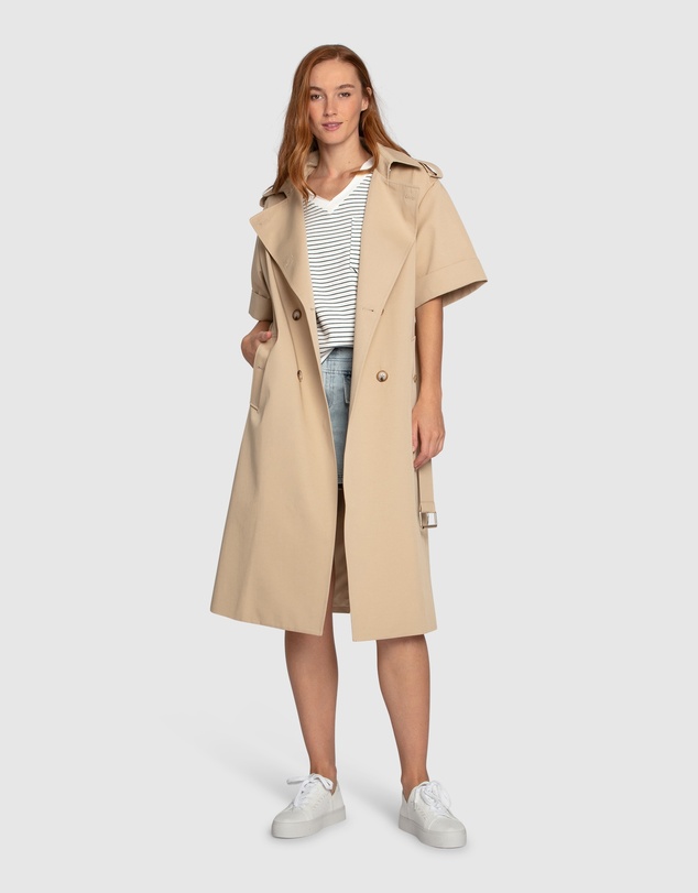 Belle & Bloom - Dust & Daring Short Sleeve Trench Style Dress
