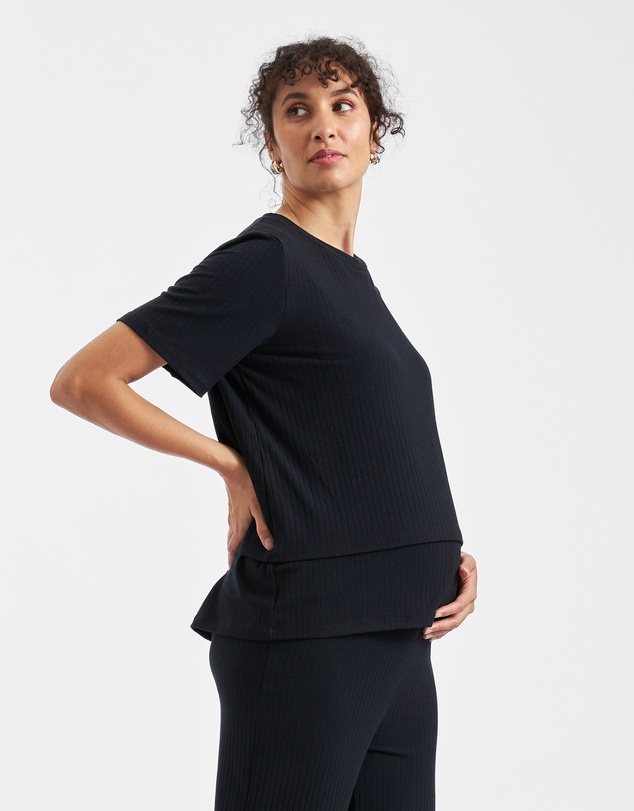 Ripe Maternity - Mike Rib Nursing Top