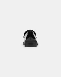 Coach - Glazed Leather Penny Loafers