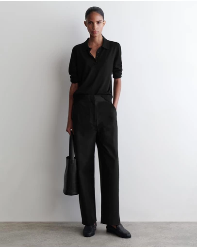 COS - Pima Cotton Barrel-Leg Trousers