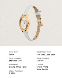 Michael Kors - Maude White Analogue Watch