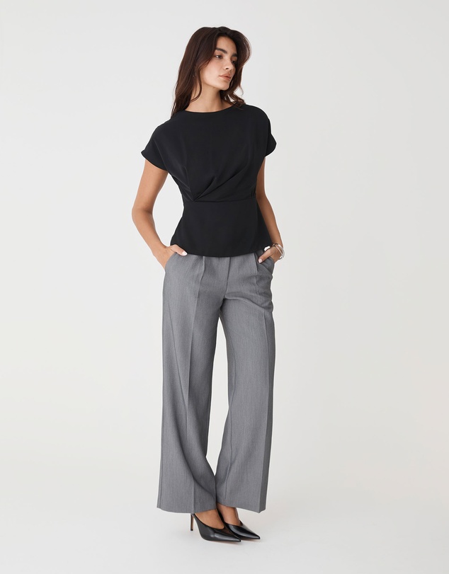 Forcast - Bonnie Gathered Peplum Top