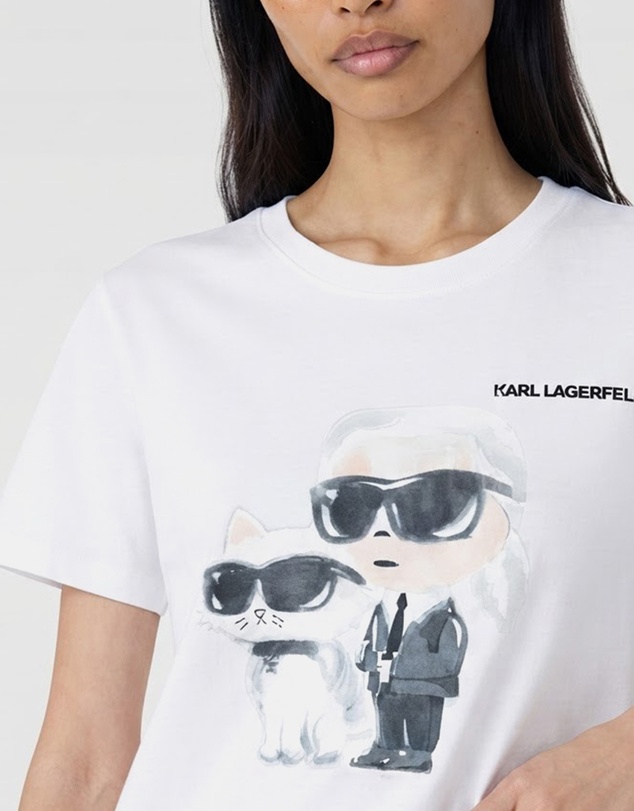 Karl Lagerfeld - Ikon Duo Aquarelle T-Shirt