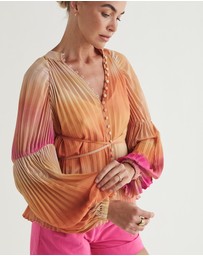 MOS The Label - Zephyr Pleated Blouse