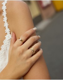 Ania Haie - Gold Classic Slim Stacking Ring