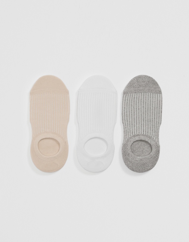Country Road - Australian Cotton Rib No-show Sock Pack Of 3