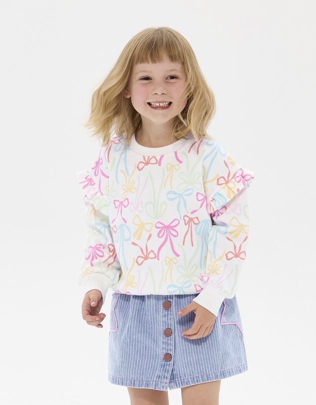 Rock Your Kid - Ribbons Jessica Frill Sweatshirt