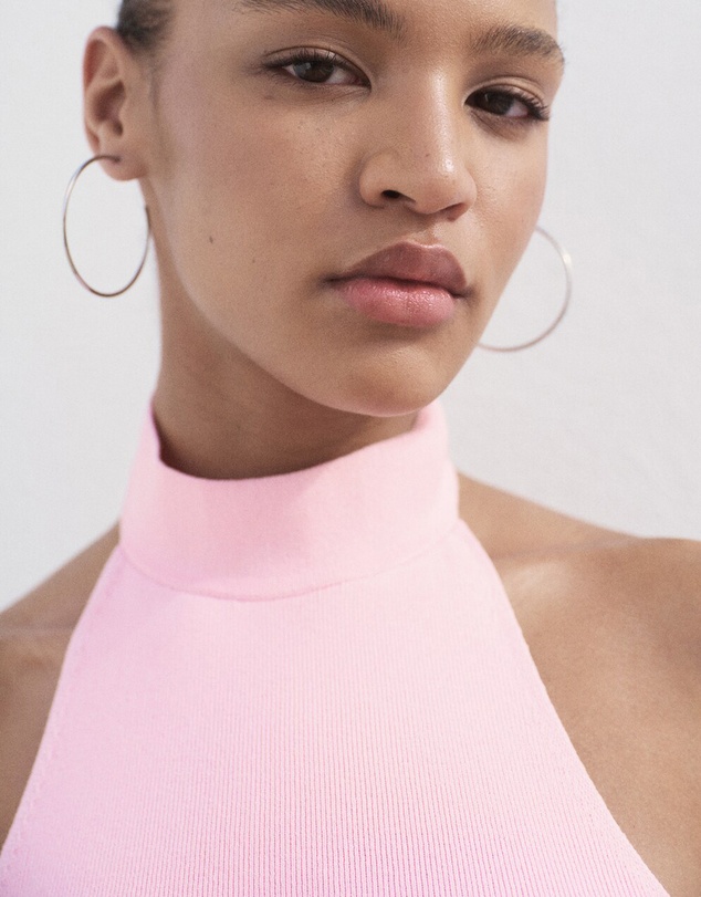 M.N.G - Halter-Neck Knitted Top