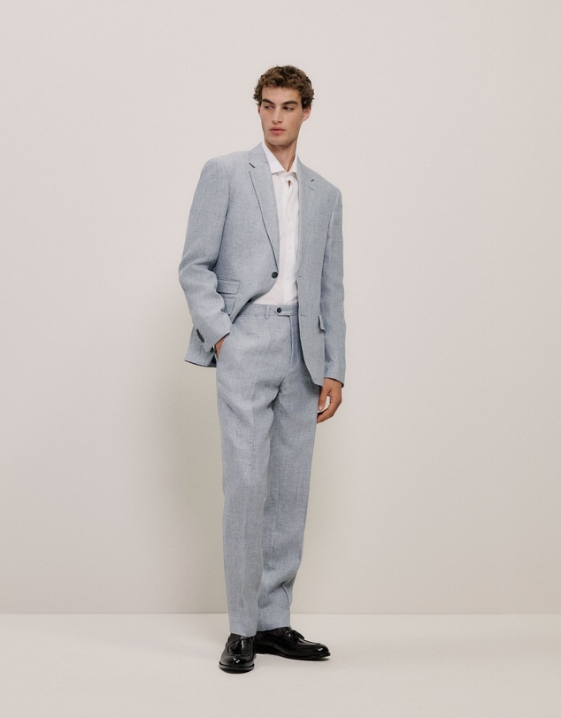 Trenery - Cotton Poplin Tailored Fit Shirt in White