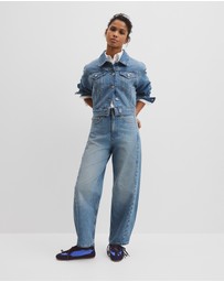 Country Road - High Rise Barrel Jean