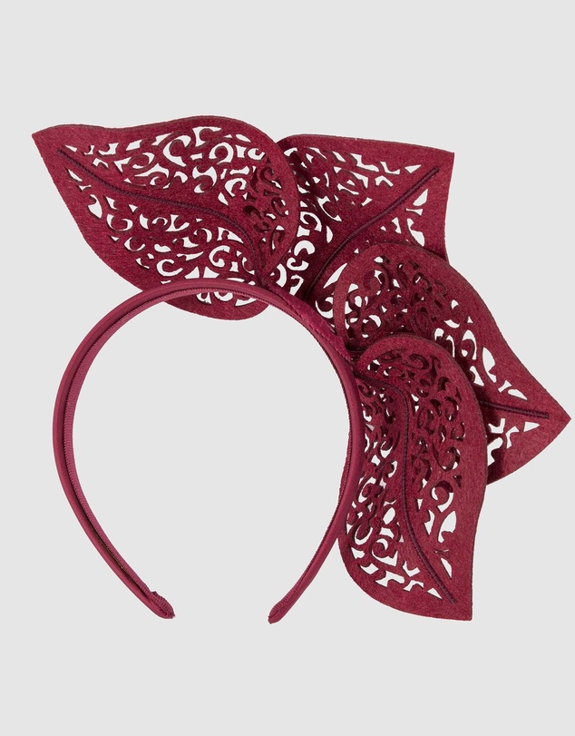 Max Alexander - Laser-Cut Leaf Fascinator