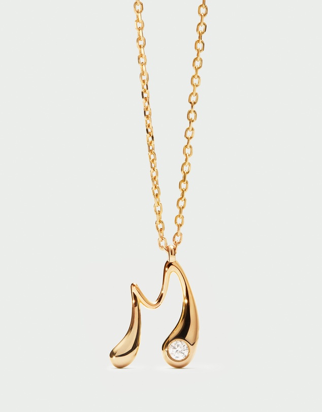 PDPAOLA - Initial 2026 M Pendant Necklace