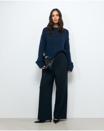 AERE - Arna elastic waist detail pant