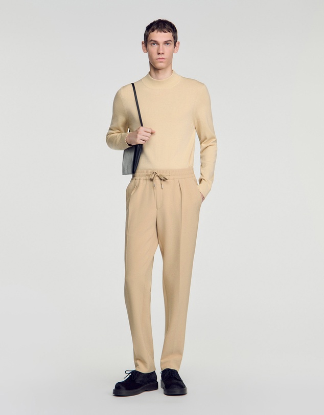 Sandro - Jersey Pli Pants
