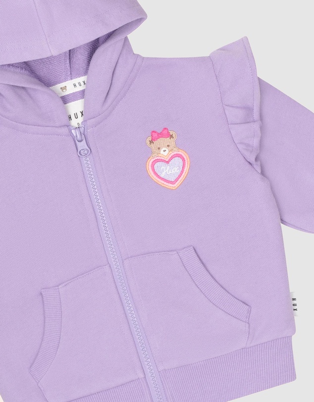 Huxbaby - Lavender Zip Through - Babies-Kids