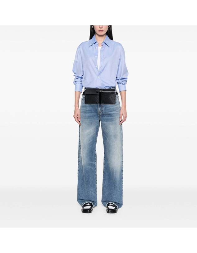 Pre-Loved by Azura Reborn - Pre-Loved Zucca Canvas Double Pocket Belt Bag