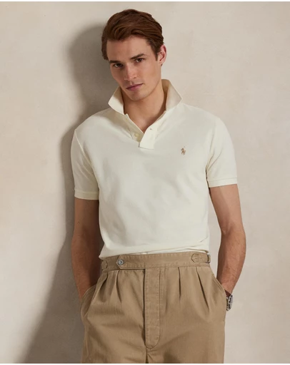 Polo Ralph Lauren - Custom Slim Fit Mesh Polo Shirt - ICONIC EXCLUSIVE
