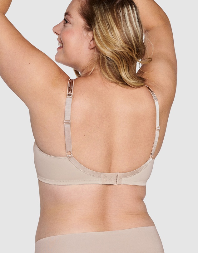 Naturana - Moulded Soft Cup Wirefree Bra With Satin Trim