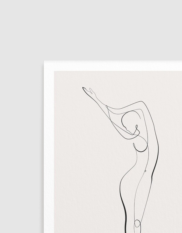 Olive et Oriel - Line Figure II Art Print