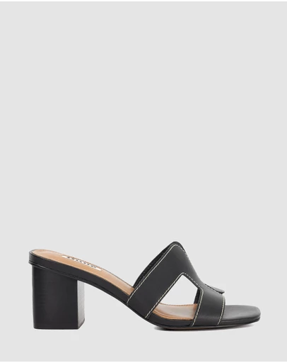 Dune London - Jupe - Black Leather
