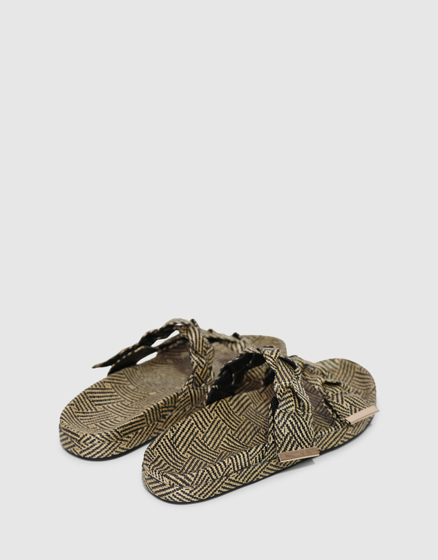 Belle & Bloom - Stay Raffia Slide