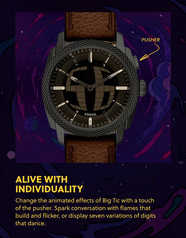 Fossil - Machine Brown Analogue-Digital Watch