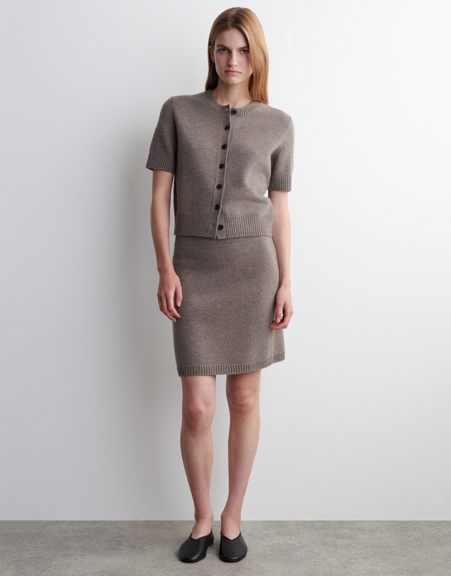 COS - Merino Wool Short-Sleeved Cardigan
