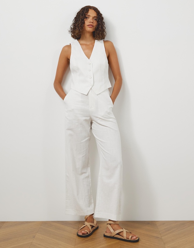 Atmos&Here - Arden Linen Blend Vest
