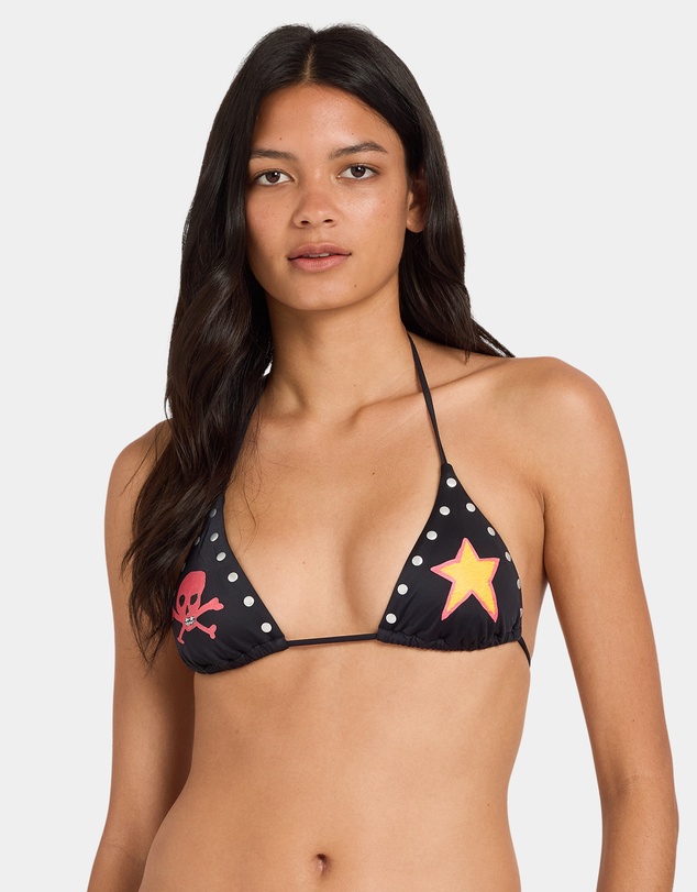 RVCA - Womens Dani Miller Halter Tri Bikini Top