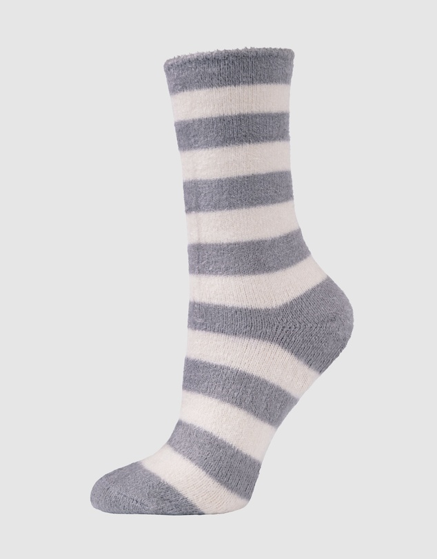 Bamboozld - 3 Pack Fluffy Bamboo Lounge Bed Crew Socks