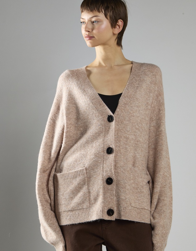 Glamorous - Button-Front V-Neck Cardigan