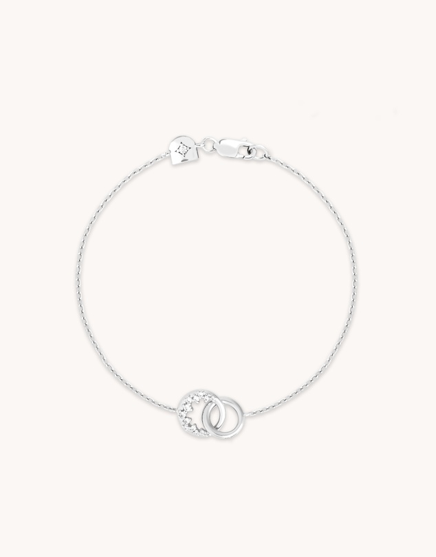 Astrid & Miyu - Spiral Crystal Pendant Bracelet