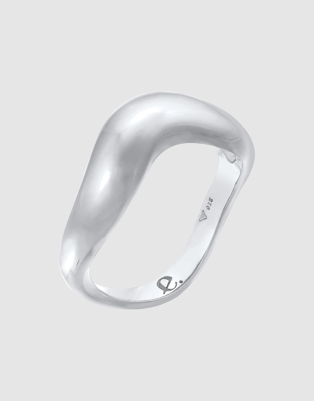 Elli Jewelry - Ring Wave Design 925 Sterling Silver