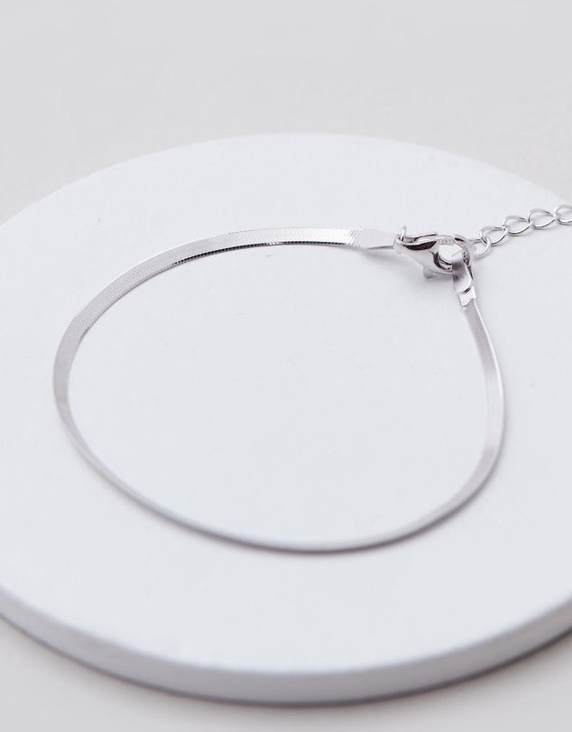 SAINT VALENTINE - Sphinx 2mm Snake Chain Bracelet - Silver