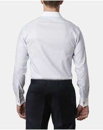 Abelard - Toulon Dobby White Trim Slim Fit Shirt