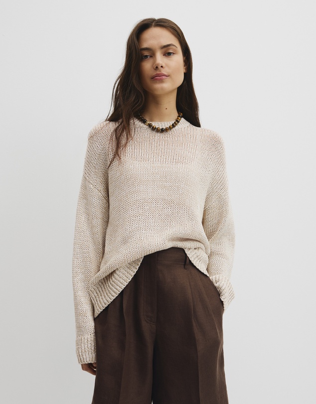 Country Road - Organically Grown Cotton Tape Yarn Sweater
