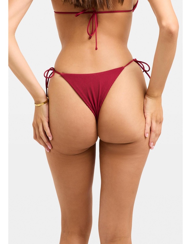 Subtitled - Rib Skinny Strap Tie Side Bottom