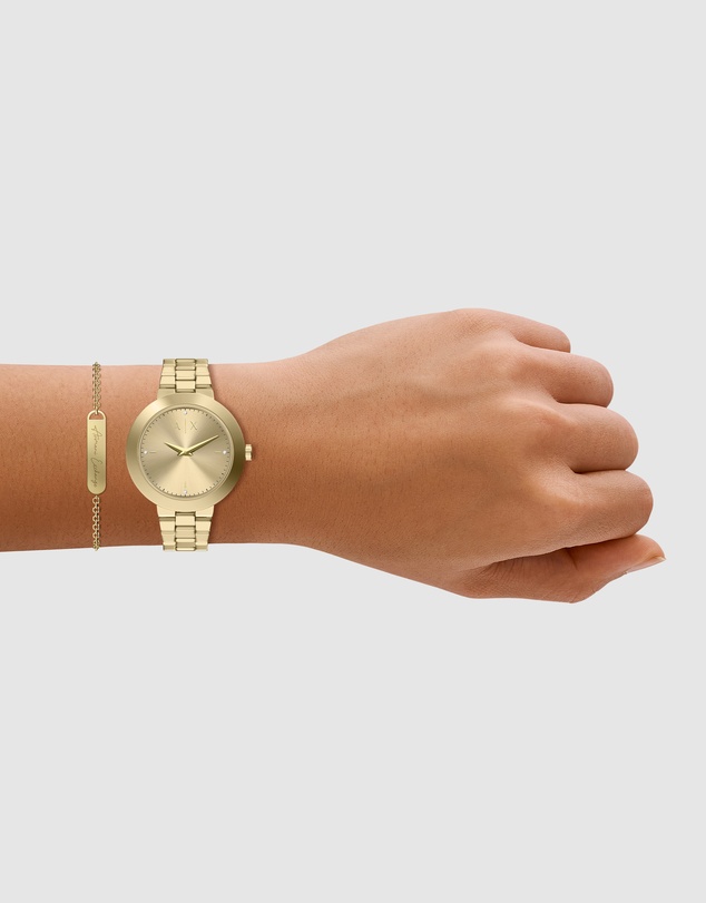 Armani Exchange - Gold Tone Analogue Watch