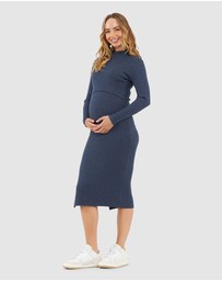 Ripe Maternity - Nella Rib Nursing Knit Dress