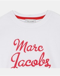 Marc Jacobs - Lipstick Logo Script T-Shirt - Kids-Teens