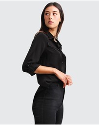 Belle & Bloom - Eclipse Rolled Sleeve Blouse
