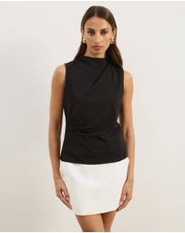 Atmos&Here - Veya Sleeveless Draped Top