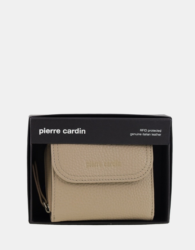 Pierre Cardin - Pierre Cardin Ladies Leather Tri-Fold Tab Wallet