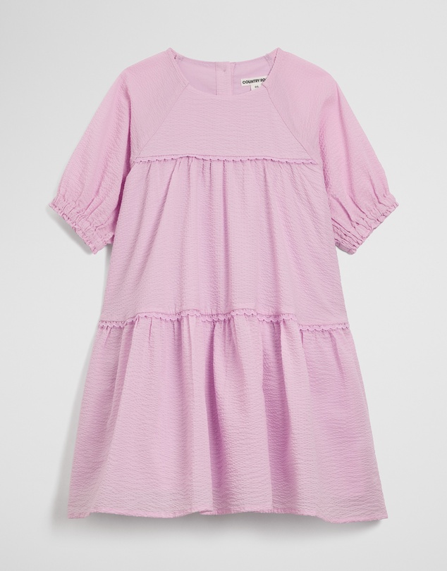 Country Road - Short Sleeve Seersuck Dress