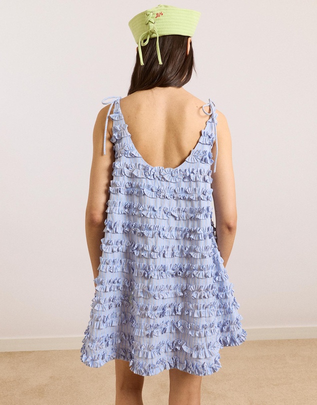 Damson Madder - Leili Ruffle Mini Dress