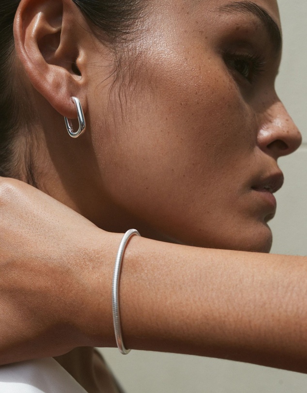 SAINT VALENTINE - Amsterdam Large Hoops - Silver