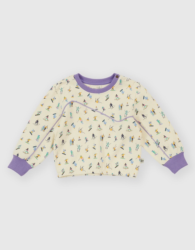Goldie + Ace - Ski Slopes Terry Sweater - Babies-Kids