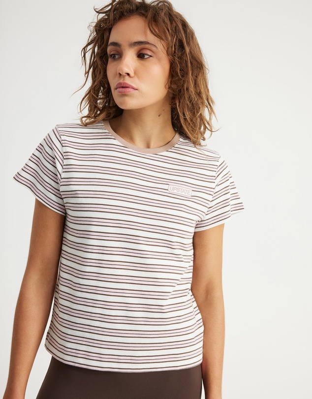 Upstate - Urban Box Stripe Tee - Floss